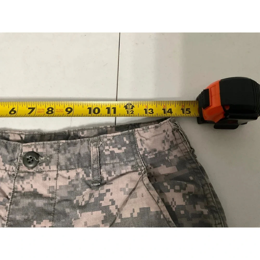Military Issue ACU Camo Cargo Pants Small Short Tactical Ripstop Trousers